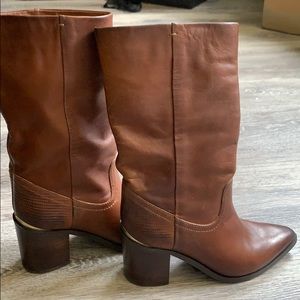 Steven by Steve Madden leather mid shaft boots